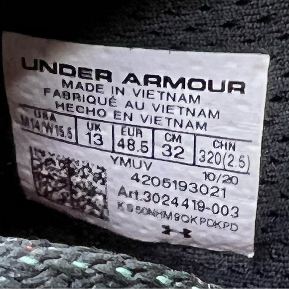 Under Armour Stephen Curry 8 Beautiful Flow BHM Black Red 3024419-003 Size 14 - Picture 10 of 10